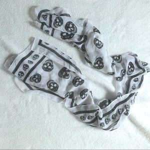 Chiffon Skull Scarf